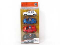Die Cast Police Car Free Wheel(4in1） toys