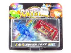 Free Wheel Airplane & Bus W/L toys