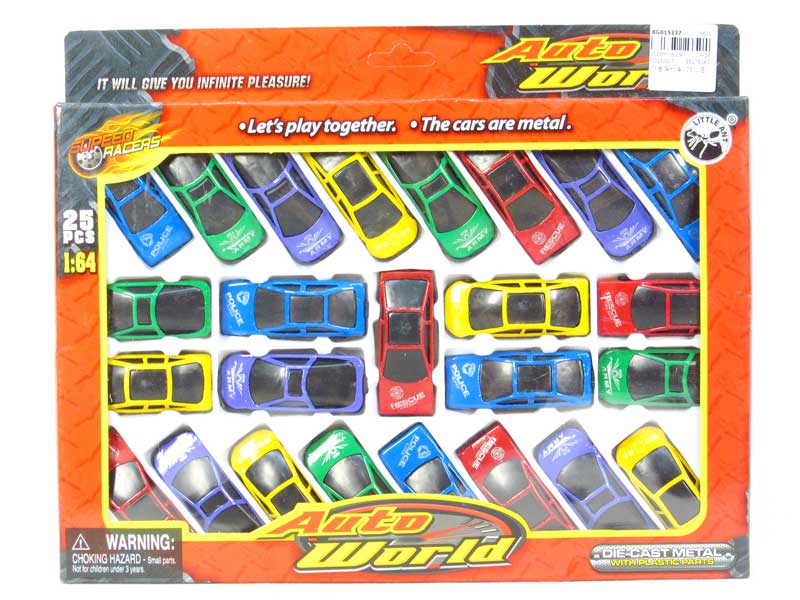 Die Cast Car Free Wheel(25pcs) toys