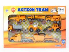Die Cast Construction Truck Free Wheel(7in1) toys