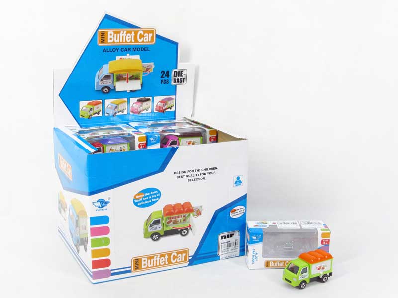 Die Cast Car Free Wheel(24in1) toys