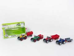 Die Cast Farmer Truck Free Wheel(4S4C) toys