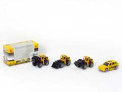 Die Cast Construction Truck Free Wheel(4S) toys
