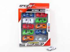 Die Cast Sports Car Free Wheel(10in1) toys
