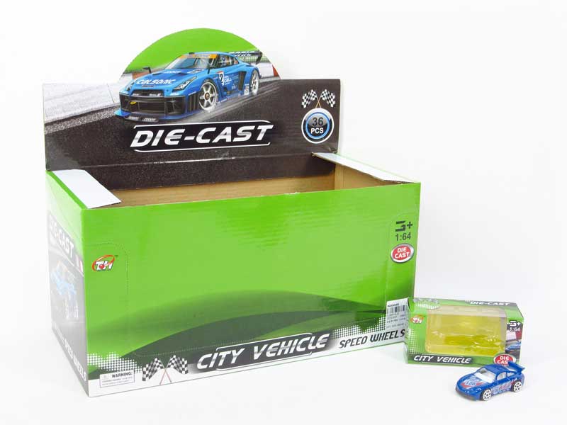Die Cast Sports Car Free Wheel(36in1) toys