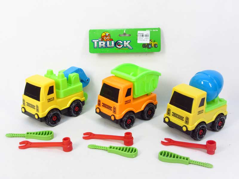 Free Wheel Construction Truck(3S) toys