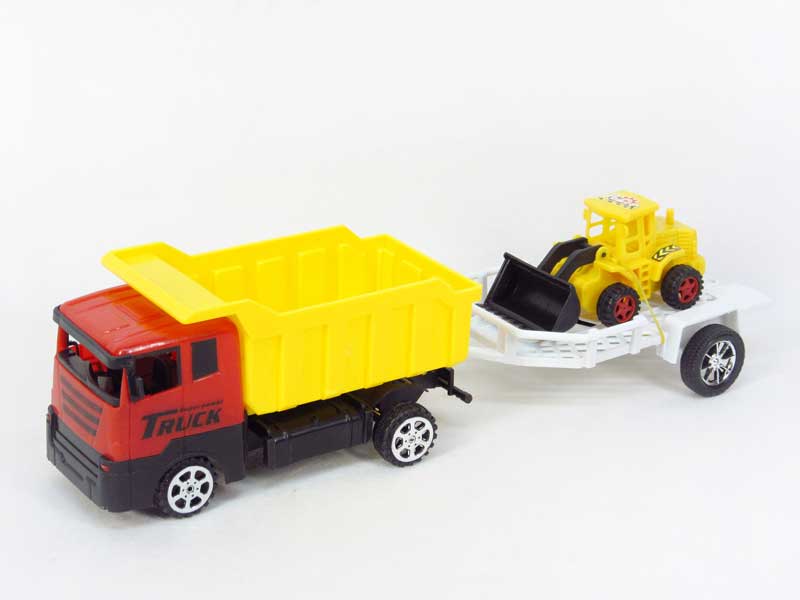 Free Wheel Construction Truck Tow Construction Truck(4S) toys
