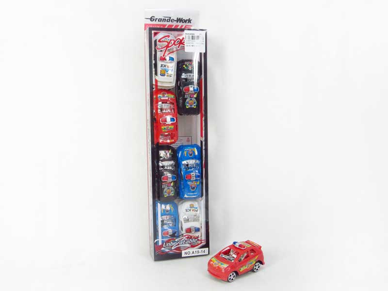 Free Wheel Police Car(8in1) toys