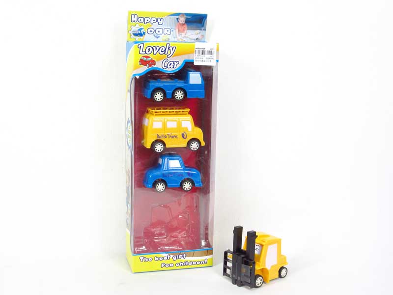 free Wheel Cartoon Car(4in1) toys