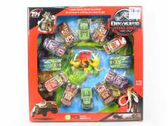 Free Wheel Car & Dinosaur(12in1)