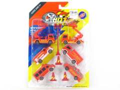 Free Wheel Fire Engine Set(6in1)