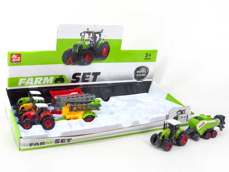 Die Cast Farmer Truck Free Wheel(8in1) toys