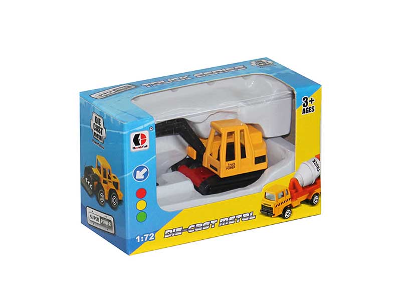 1:72 Die Cast Construction Truck Free Wheel(6S) toys