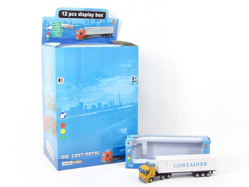 1:64 Die Cast Truck Free Wheel(12in1) toys
