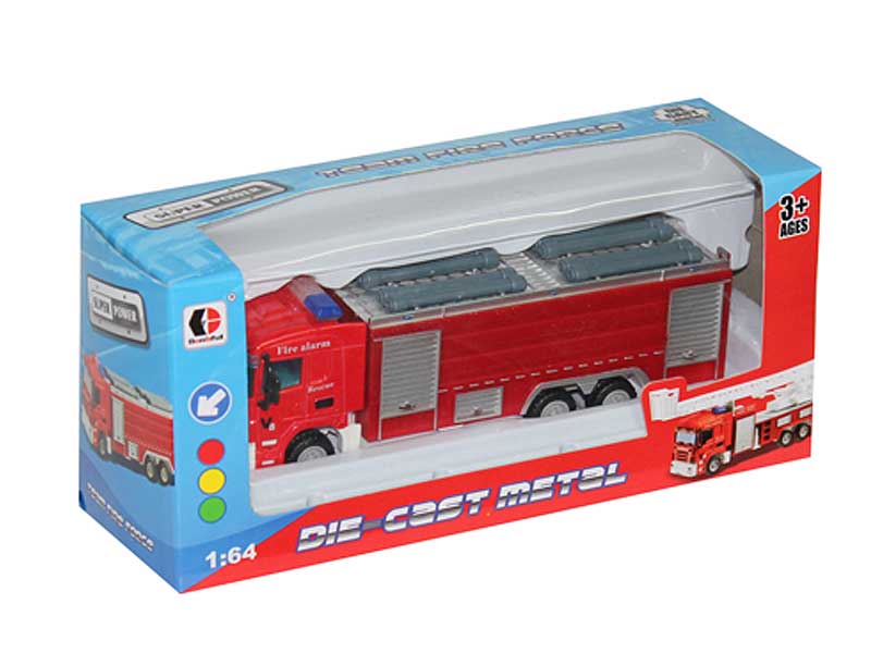 1:64 Die Cast Fire Engine Free Wheel toys