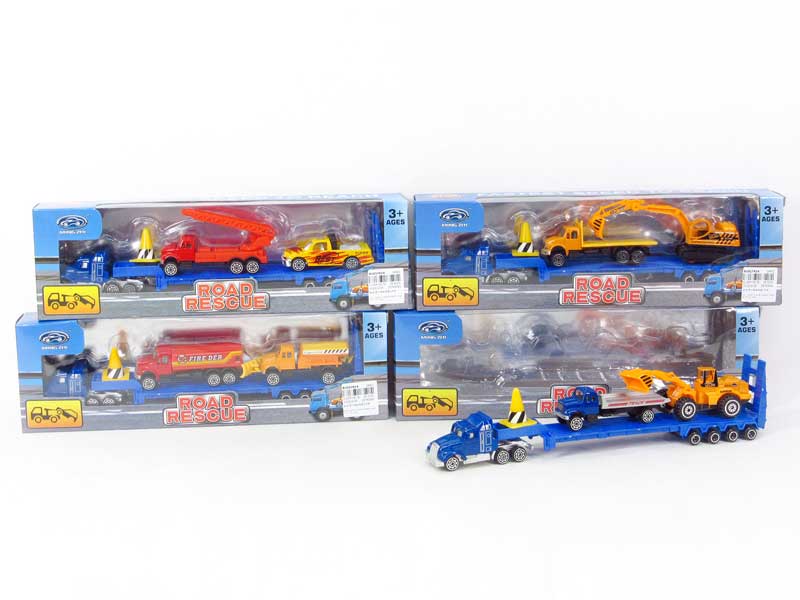 Die Cast Truck Tow Car Free Wheel(4S) toys