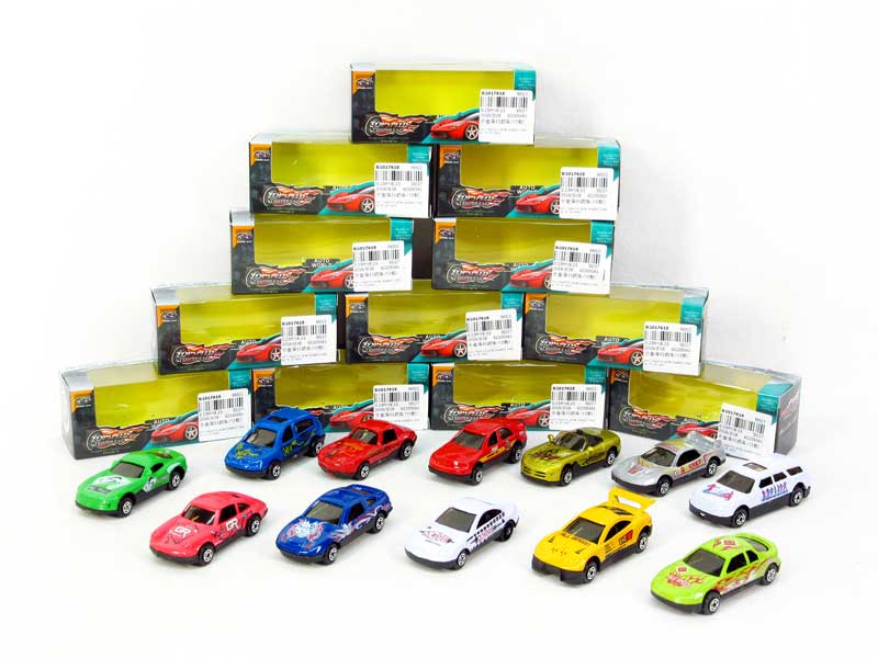 Die Cast Sports Car Free Wheel(12S) toys