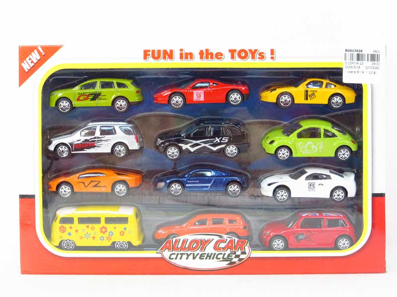 1:64 Die Cast Car Free Wheel(12in1) toys