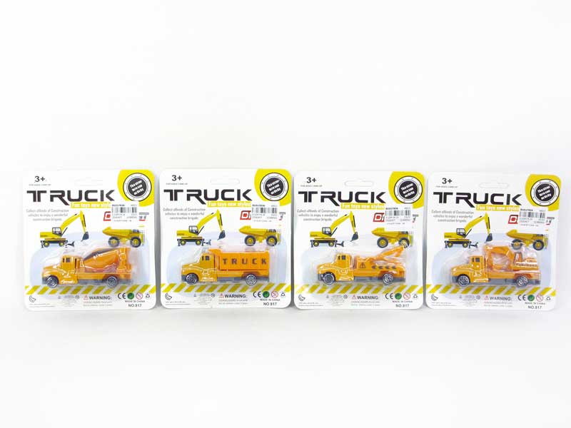 1:60 Die Cast Construction Truck Free Wheel(4S) toys