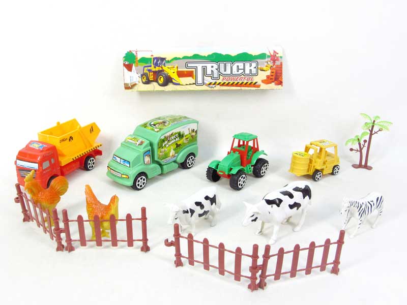 Free Wheel Farmer Truck(2in1) toys