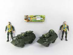 Free Wheel Car & Soldiers(2S) toys