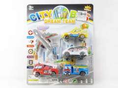 Free Wheel Car & Free Wheel Airplane（5in1） toys
