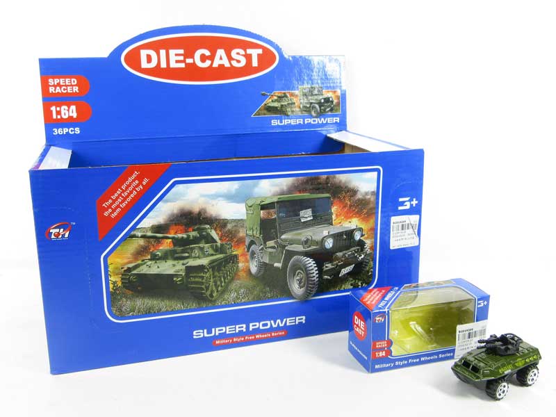 1:64 Die Cast Car Free Wheel(36in1) toys