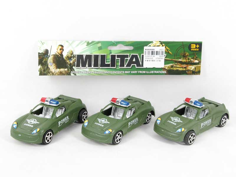 Military Free Wheel Police Car(3in1) toys