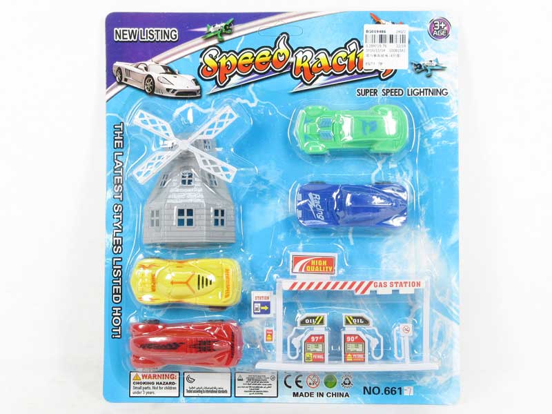 Free Wheel Racing Car Set(4in1) toys