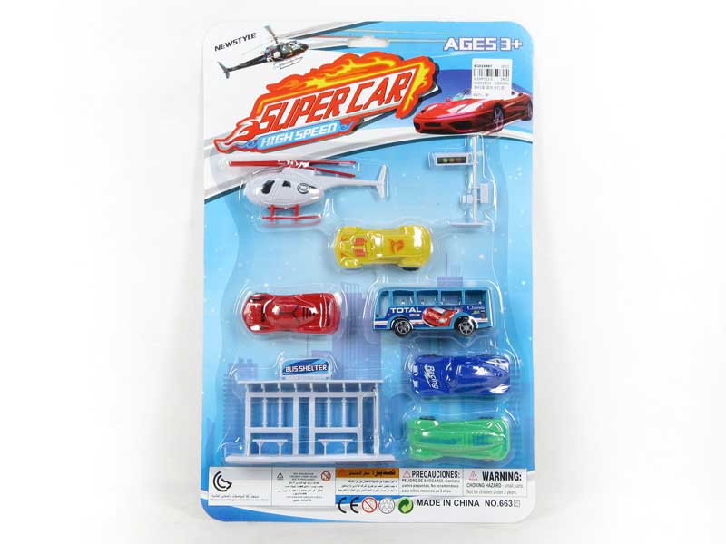Free Wheel Car Set(5in1) toys