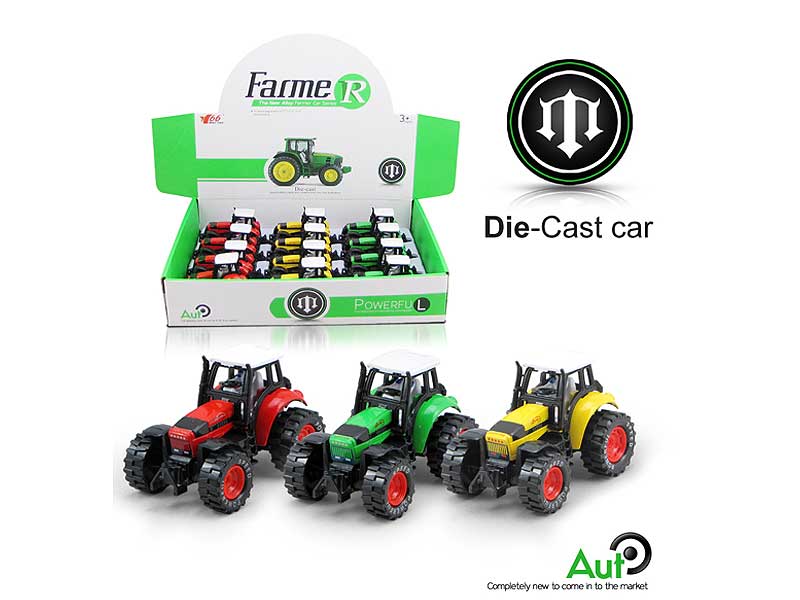 Die Cast Farmer Truck Free Wheel W/L_M(12pcs) toys
