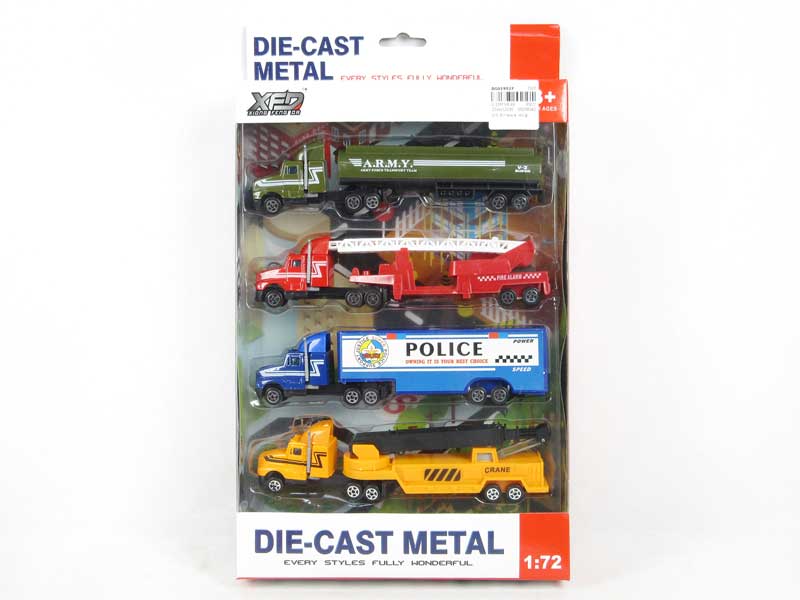 Die Cast Truck Free Wheel(4in1) toys