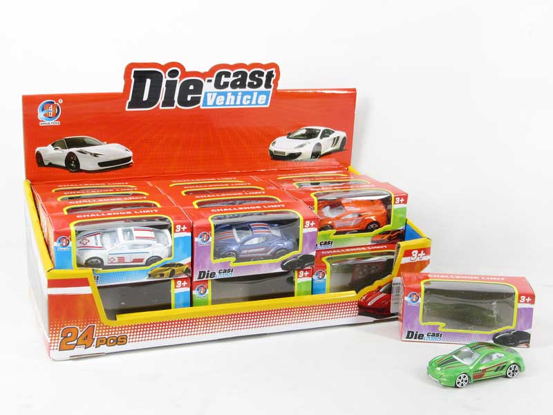 1:64 Die Cast Car Free Wheel(24in1) toys