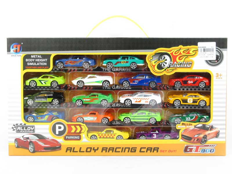 1:64 Die Cast Sports Car Free Wheel(16in1) toys
