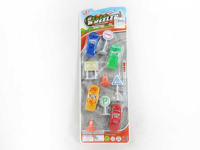 Free Wheel Car W/Guide(4in1) toys