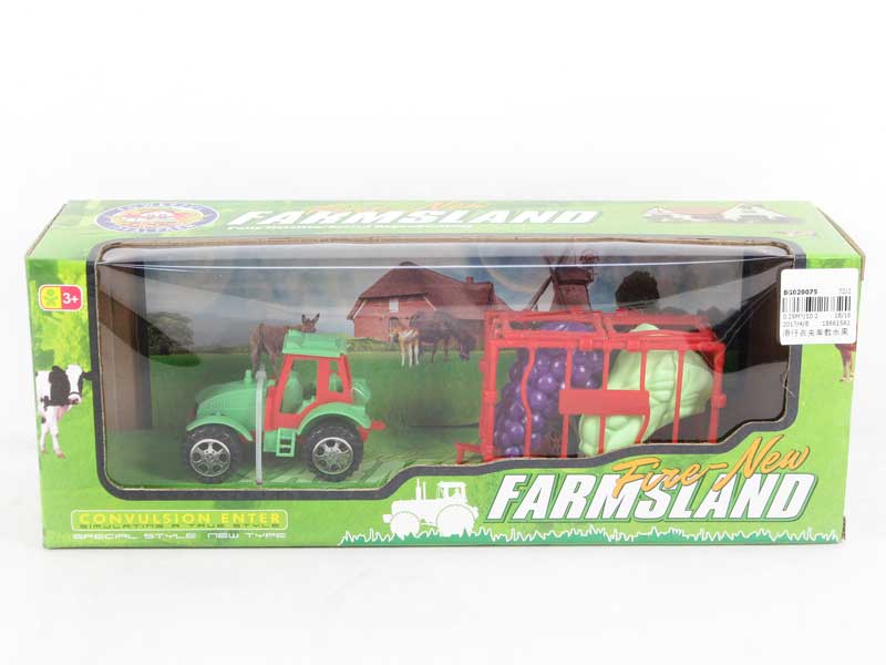 Free Wheel Farmer Tow Fruit toys