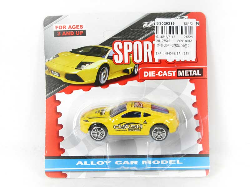 Die Cast Sports Car Free Wheel(4C) toys