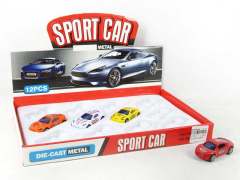 Die Cast Sports Car Free Wheel(12in1)