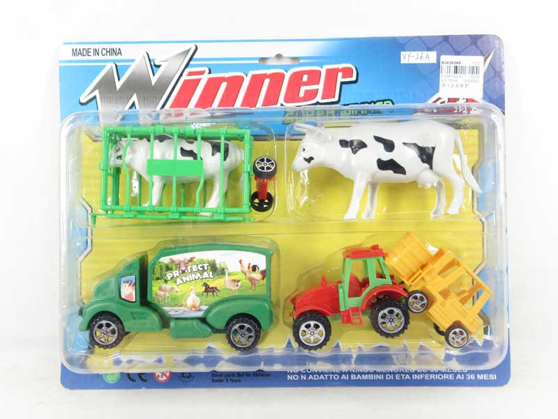 Free Wheel Farmer Truck Set toys