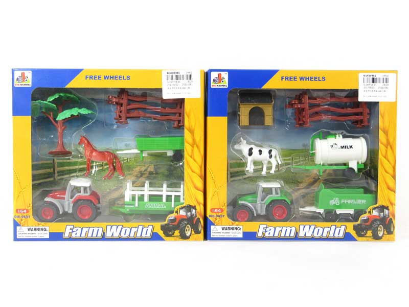 Die Cast Farmer Truck Free Wheel(2S) toys