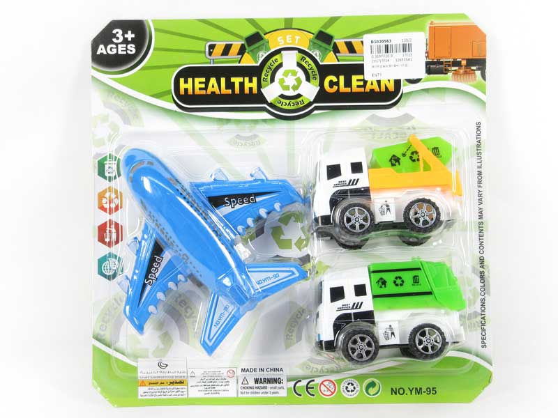 Free Wheel Car & Free Wheel Plane(3in1) toys