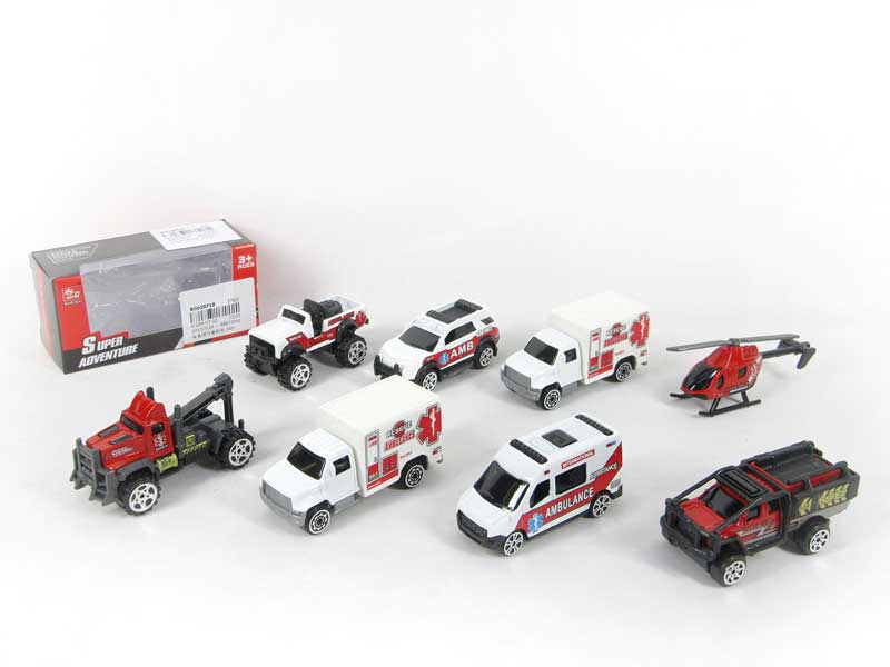 Die Cast Ambulance Free Wheel(8S) toys