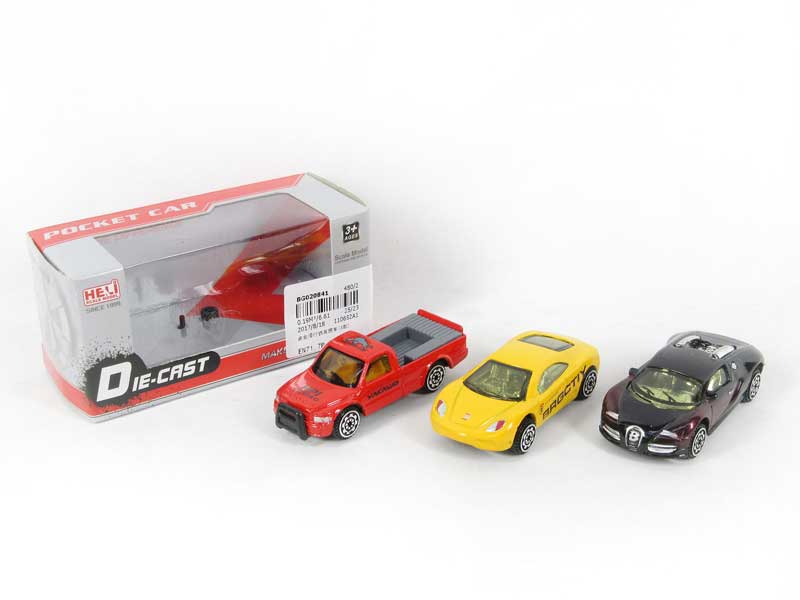 Die Cast Sports Car Free Wheel(3S) toys