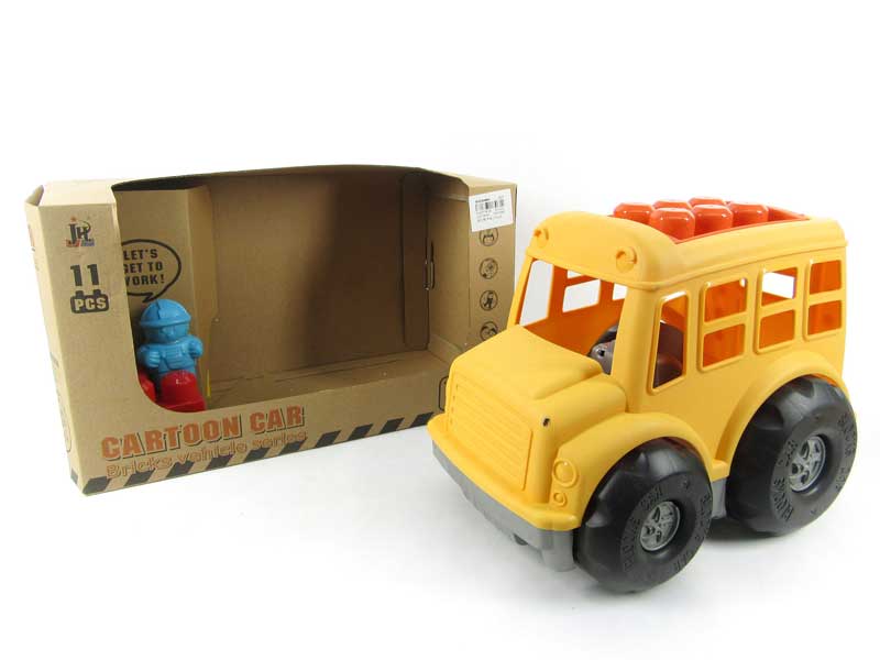 Free Wheel Block Car(11pcs) toys