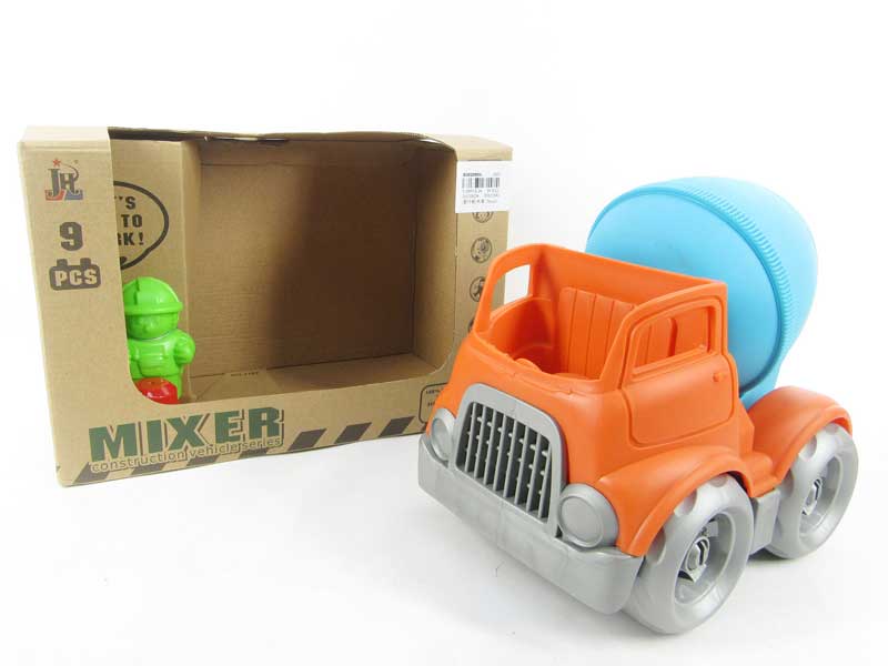 Free Wheel Block Car(9pcs) toys