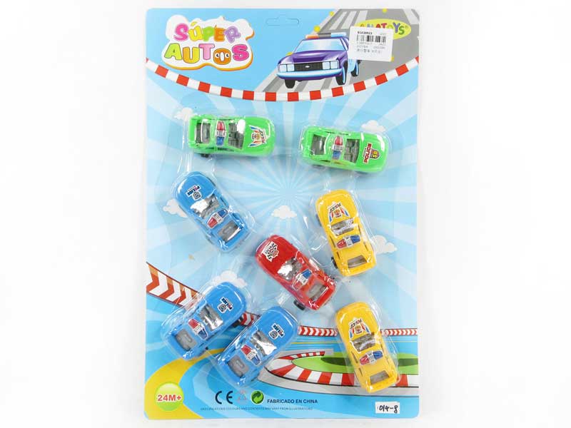 Free Wheel Police Car(8in1) toys