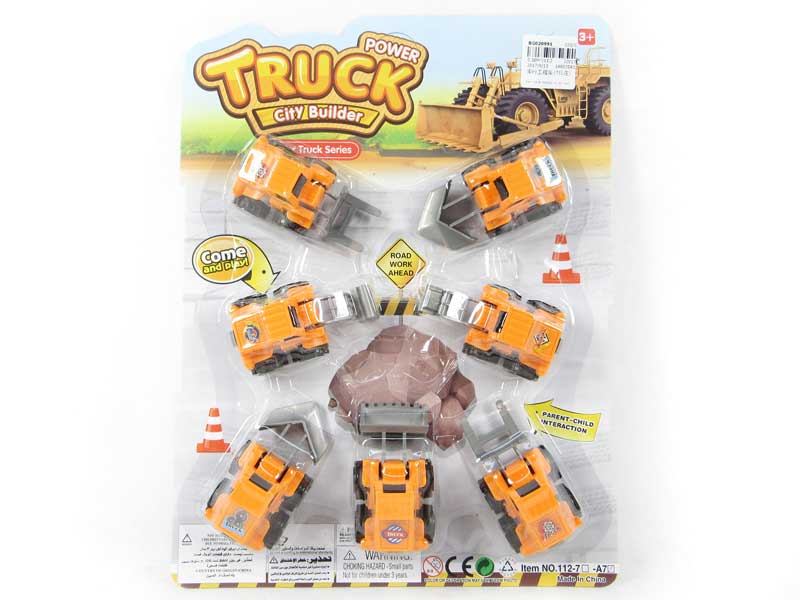 Free Wheel Construction Truck(7in1) toys