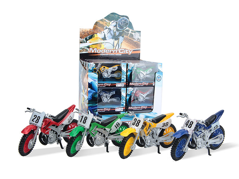 Die Cast Motorcycle Free Wheel(24in1) toys