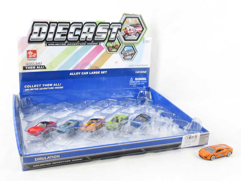 Die Cast Sports Car Free Wheel(24in1) toys