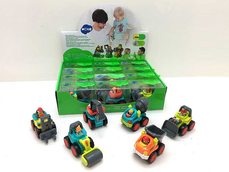 Free Wheel Constrution Car(12in1) toys